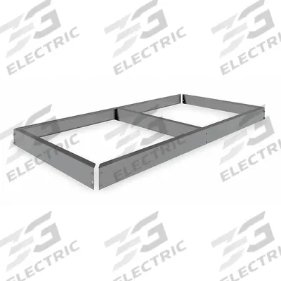 TENNSCO Shelf: 48 in x 24 in, 2,250 lb Load Capacity, Gray - Open Deck Shelf Kits for Boltless Shelving