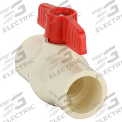 APPROVED VENDOR Manual Two-Way Ball Valve: 1 1/2 in, CPVC, Straight, Socket x Socket, One-Piece - CPVC Ball Valves