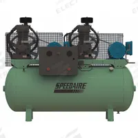 SPEEDAIRE Electric Air Compressor: 5 hp, 2 Stage, Horizontal, 120 gal, 33.2 cfm, 175 psi, Base Model (MPN 35WC60). Key specifications — attr48430: SPEEDAIRE; attr48445: 60 Hz; attr48448: Motor Starter; attr48450: 208-230V AC; attr48474: Single; attr48487: Horizontal.