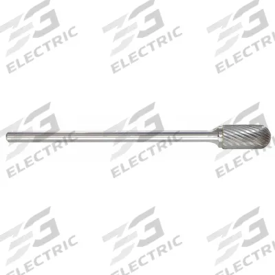APPROVED VENDOR Carbide Bur: Ball-Nosed Cylinder, SC-3L6, Single Cut, 3/8" x 3/4" Head - Single-Cut Ball-Nosed Cylinder Burs