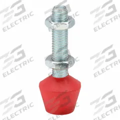 DE-STA-CO Flat Tip Spindle: Neoprene Tip, M8x1.25, 2 3/32 in Lg, 2 3/32 in Thread Lg (MPN 225208-M). Key specifications — Brand: DE-STA-CO; Material: Neoprene; Thread Size: M8x1.25; Includes: Jam Nuts; Compatible with Series: 207-UB; Spindle Construction: Neoprene Tip.
