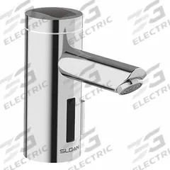 SLOAN Sensor Faucet: Optima, Brass, Chrome Finish, Single-Post, Solar, Mixing Valve Not Included (MPN EAF275). Key specifications — Brand: SLOAN; Includes: 6 VDC Lithium Battery Back-up Power Source; Series: Optima.