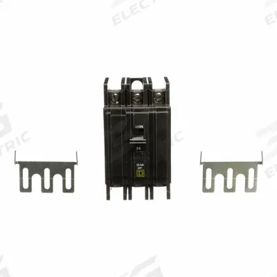 SQUARE D Miniature Circuit Breaker: 25 A, 120/240V AC, Three Phase, 10kA at 120/240V AC - QOU Series, Unit-Mount Square D Miniature Circuit Breakers
