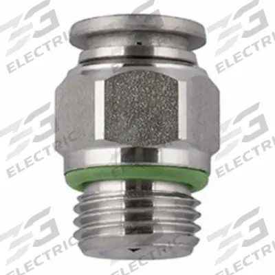 AIGNEP USA Push-Fit Adapter Fitting: 8 mm OD x 1/8 in Pipe Size, Push-to-Connect x MBSPP - Stainless Steel Tube Fittings