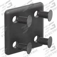 End Cap: 25 Series, Metric, 50 mm x 3 mm x 50 mm, Black, ABS, Dust Cover, Matte, Quad, 2 PK (MPN 25-2028-2). Key specifications — Finish: Matte; Product Type: End Cap; Material: ABS; Includes Fasteners: Yes; Manufacturer Part Number: 25-2028-2; Cover Type: Dust Cover; Brand: 80/20; System of Measurement: Metric.