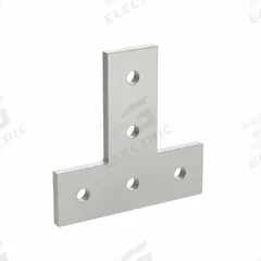 T Flat Plate: T Flat Plate, 10 Series, 3/16 in x 3 in x 3 in, For 17/64 in Slot Wd, 5 Holes, Silver (MPN 4080). Key specifications — Material: Aluminum; Brand: 80/20; Finish: Anodized.