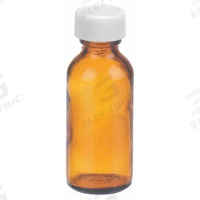WHEATON Bottle: 30 mL, Amber, 20-400 mm, No Closure, No Closure - Amber Narrow Mouth Round Glass Lab Bottles
