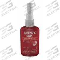 LOCTITE High-Strength Threadlocker: 262, Red, Oil Tolerant, 8.45 fl oz, Bottle, 1 EA (MPN 135375)