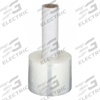 APPROVED VENDOR Stretch Wrap Film: 150 ga Gauge, 3 in Overall Wd, 600 ft Overall Lg, Clear - Long Core Handle Stretch Wrap
