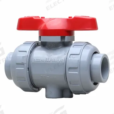 ASAHI Manual Two-Way Ball Valve: 4 in, CPVC, Straight, Socket x Socket - CPVC Ball Valves