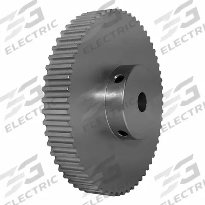 Dayton Timing Pulley: Modified Curvilinear, Fixed, For GT Timing Belt Section - GT Section Fixed-Bore Timing Pulleys with Hub
