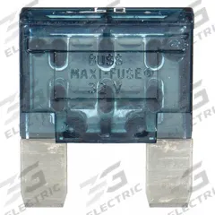 BUSSMANN Automotive Fuse: MAX Series, Fast-Acting, 60 A, 32 V DC, Non-Indicating (MPN MAX-60). Key specifications — Series: MAX; Brand: BUSSMANN; Fuse Profile: Standard Profile.