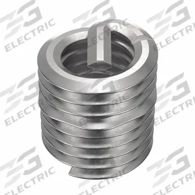 HELI-COIL Helical Insert: Tanged Tang Style, Screw-Locking, M5-0.80 Thread Size, Plain - Screw-Locking Tanged Helical Inserts