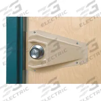 PAWLING CORP Door Knob Protector: 11 1/4 in Lg, 6 1/8 in Wd, 3 in Projection, Tan, PVC, 11 1/4 in (MPN DKP-10-0-3). Key specifications — Color: Tan; Brand: PAWLING CORP; Material: PVC; Finish: Tan.