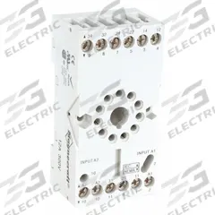SCHNEIDER Relay Socket: 12 A Rating, DIN-Rail Socket Mounting, 11 Pins, B Socket, Std, Finger Safe (MPN 70-750E11-1). Key specifications — Brand: SCHNEIDER.