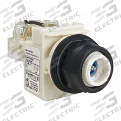 SCHNEIDER ELECTRIC Pilot Light: 30 mm Panel Mounting Size, No Lens Included, LED, 9001SK Series (MPN 9001SKT38LL). Key specifications — Lens Color: No Lens Included; Series: 9001SK; Brand: SCHNEIDER; Includes Push-To-Test: Push-To-Test Included.