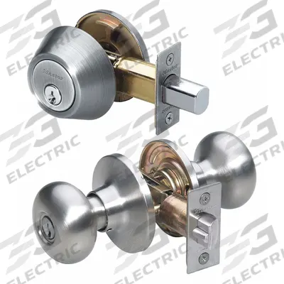 MASTER LOCK Door Locket-Deadbolt Combo: Office Knob Locksets
