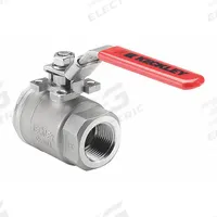 KECKLEY Manual Two-Way Ball Valve: 1/4 in, Stainless Steel, Straight, MNPT x FNPT, One-Piece (MPN BVS2MFFSSRGSL-025). Key specifications — Brand: KECKLEY; Handle: Locking Lever.