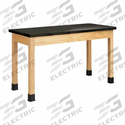 DIVERSIFIED SPACES Plain Apron Table: 24 in Overall Wd, 30 in Overall Ht, 4 1/2 ft Overall Lg - Fixed-Height Laminate Surfaced Lab Tables