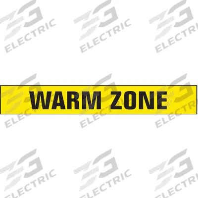 APPROVED VENDOR Barricade Tape with Reel: 1,000 ft Lg, 3 in Wd, Warm Zone Legend - Restricted Access Messaging Barrier Tape