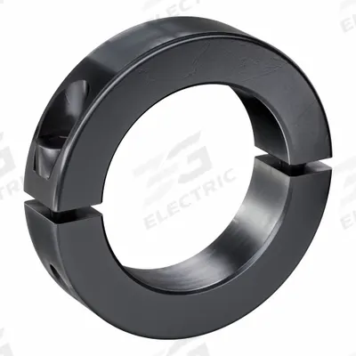RULAND MANUFACTURING Shaft Collar: 2-Piece, Metric, Round, Clamp-On, 55 mm Bore Dia - Steel Shaft Collars