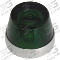 EATON Pilot Light Lens: 30 mm Panel Mounting Hole Dia, Green, Fresnel, Incandescent/LED (MPN 10250TC14N). Key specifications — Brand: EATON; Compatible with Series: 10250T PresTest; Lens Material: Glass.