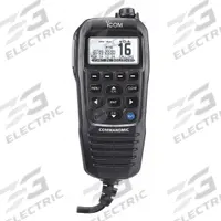 ICOM Speaker Microphone: Fits Icom, For M400BB/M410BB/M424G/M510: M510BB/M605 Series, 240 in Cord (MPN HM195GB 61 EXP). Key specifications — Compatible Radio Series: M510: M510BB; Color: Black; Radio Connector Type: 8-Pin Round Plug; Brand: ICOM; Manufacturer Part Number: HM195GB 61 EXP; Push To Talk: Yes.