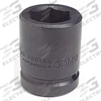 PROTO Impact Socket: 1 in Drive Size, Metric, 70 mm Socket Size, 6-Point, Std, 3 3/4 in Overall Lg (MPN J10070M). Key specifications — attr1215501: PROTO; attr1215515: Black Oxide; attr1215518: 70 mm.