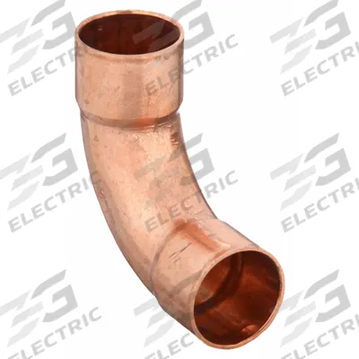 NIBCO Sweat Fitting Elbow: 2 1/2 in CTS x 2 1/2 in CTS, Cup x FTG, Wrot Copper (MPN 607LT 21/2) - Wrot Copper Tube Fittings