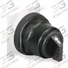 SCHNEIDER ELECTRIC Short-Handled Selector Switch: 30 mm Panel Mount Size, 3 Positions, F Cam (MPN 9001SKS46B). Key specifications — Action: Maintained/Maintained/Maintained; Cam: F; Brand: SCHNEIDER; Switch Bezel Material Type: Non-Metallic.