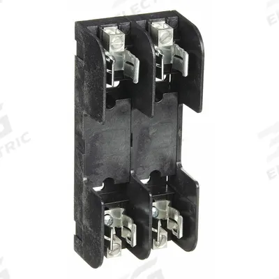 MERSEN Fuse Block: Open Block Design, 2 Pole, 600 V AC, Box Lug - Fuse Blocks for UL Class H & K Fuses