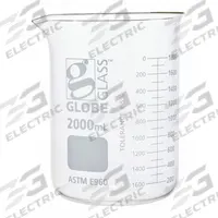 GLOBE SCIENTIFIC Beaker: 2,000 mL, 67.62 fl oz, A, Low Form, Type I, White, Borosilicate Glass (MPN 8012000). Key specifications — attr1371034: Type I; attr1371051: GLOBE SCIENTIFIC; attr1371062: White.