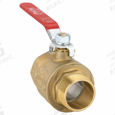 APPROVED VENDOR Manual Two-Way Ball Valve: 1 1/2 in, Brass, Straight, MIP x FIP - Brass Ball Valves