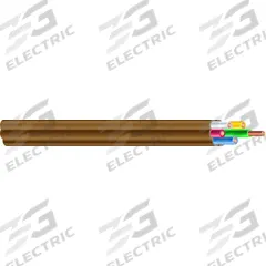 SOUTHWIRE Thermostat Wire: 18 AWG Conductor Size, 7 Conductors, 250 ft Overall Lg, 150 V Volt (MPN 553070407)