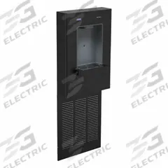 SLOAN Bottle Filling Station: On-Wall, 8 gph @ 50°F, Galvanized Steel, Black, 51 3/8 in Overall Ht (MPN DRS100-UNFIL-REF-BLK). Key specifications — Housing Material: Galvanized Steel; Brand: SLOAN; Chilling Capacity: 8 gph @ 50°F.