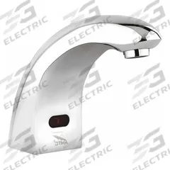 AMTC VALVE Bathroom Sensor Faucet: Hybridflo, Brass, Chrome Finish, Single-Post, Battery/Plug-In (MPN AEF-300). Key specifications — Brand: AMTC VALVE; Includes: (2) Temperature Mixing Valves; Series: Hybridflo.