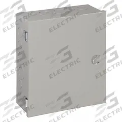 WIEGMANN Enclosure: Steel, 12 in x 10 in x 4 in, NEMA 1, Solid Cover, Hinged, Included, Painted (MPN A101204). Key specifications — Brand: WIEGMANN; Closure Method: Clamps; Knockouts: Included.