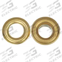 WESTWARD Grommet Kit Refill: Brass, 0.5 in Inside Dia, 1.06 in Outside Dia, 0.16 in Overall Thick (MPN 3AB86). Key specifications — Brand: WESTWARD; Material: Brass; Shape: Round.