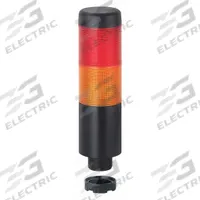 WERMA Tower Light Assembly: 2 Tier, Red/Yellow, No Sounder Tier, 141 mm Overall Ht, Steady, 69813075. Key specifications — Manufacturer Part Number: 69813075; Brand: WERMA; Operating Voltage: 24V AC/DC; Light Tier Color: Red.