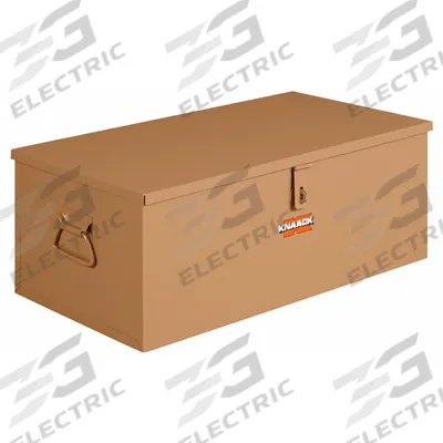KNAACK Jobsite Box: 30 in W x 16 in D x 12 in H, 3.3 cu ft, Padlock - Chest-Style Jobsite Boxes