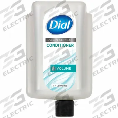 DIAL Conditioner Refill: 6 1/2 in Ht, 7 1/2 in Wd, 8 5/8 in Dp, Cartridge Bottle Refill - Refills