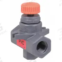 HAYWARD Needle Valve: Inline Valve Body, PVC, Screw-In Bonnet, 3/8 in Pipe Size, FNPT x FNPT, Female (MPN NVA1037T). Key specifications — For Media: Water; Standards: ASTM D 4101; Brand: HAYWARD; Valve Series: NVA; Connection Gender - Side 2: Female; Connection Gender - Side 1: Female; Connection Type - Side 1: NPT; Connection Type - Side 2: NPT.