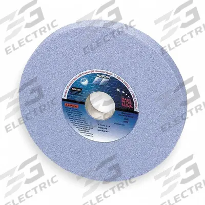 NORTON Straight Grinding Wheel: Type 1, 7" x 1/2" x 1 1/4", 5SG100-JVS - Cool-Cutting Grinding Wheels for All Metals