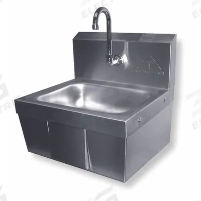 ADVANCE TABCO Hand Sink: 1 Stations, 5 in Bowl Dp, 14 in Bowl Lg, 10 in Bowl Wd - One-Station Wall-Mounted Hand Sinks with Faucets