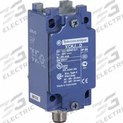 TELEMECANIQUE SENSORS Limit Switch Body: EN50041 Body, 2 Mounting Holes, 1NO/1NC, Metallic (MPN ZCKJ1D). Key specifications — attr1019579: 5-Pin M12 Male Connector; attr1018601: XCKJ; attr211338: TELEMECANIQUE SENSORS; attr1027434: No Indicating Light Included; attr1038844: Metallic.