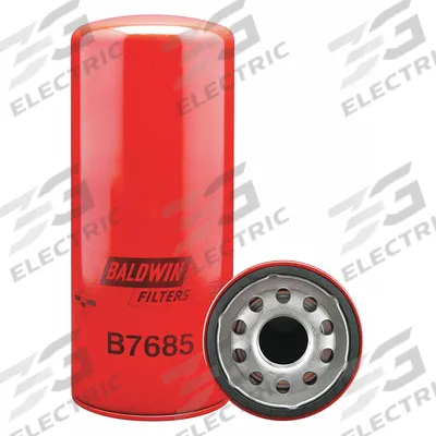 BALDWIN FILTERS Oil Filter: B7685, LF3654, 1 3/8"-16 Thread Size, 10 1/16 in Overall Ht - Spin-On Oil Filters