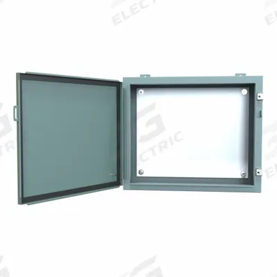 HAMMOND Electrical Enclosure: Steel, 20 in x 24 in x 8 in, NEMA 12/13, w/Panel - Steel Dust-Tight Enclosures