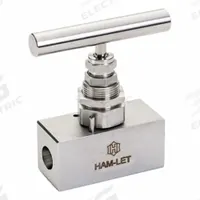 HAM-LET Plumbing Needle Valves: Inline Valve Body, Stainless Steel, Screw-In Bonnet, 12 mm Pipe Size (MPN H-99S-10-SS-TSW-V-12MM-G). Key specifications — For Media: Liquid; Standards: ISO 15848-1; Brand: HAM-LET; Valve Series: H99; Stem Type: V-Stem; Connection Type - Side 1: Let-Lok; Connection Type - Side 2: Socket; Handle: Metal Tee.