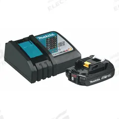 MAKITA Battery and Charger Kit: LXT®, 2 Ah, Battery Included, Charger Included, Tabbed, 18V DC (MPN BL1820BDC1)