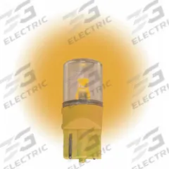 APPROVED VENDOR Compact LED Bulb: LED, Plastic Wedge (W2.1x9.5d), (T) Tubular, T3-1/4, 24V DC, Amber (MPN LM1024WB-A). Key specifications — Brand: APPROVED VENDOR; Voltage: 24V DC; Bulb Shape: T3-1/4; Light Color: Amber; Trade Number: 152, 400, 464, 585, 655, 656, 657.